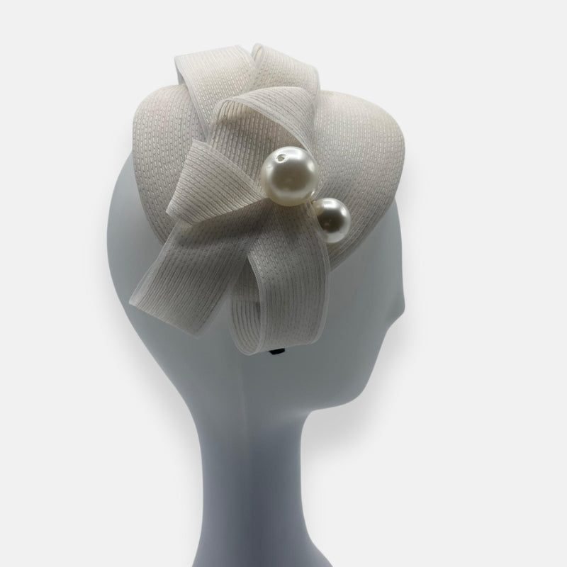 Ivory Horsehair Fascinator