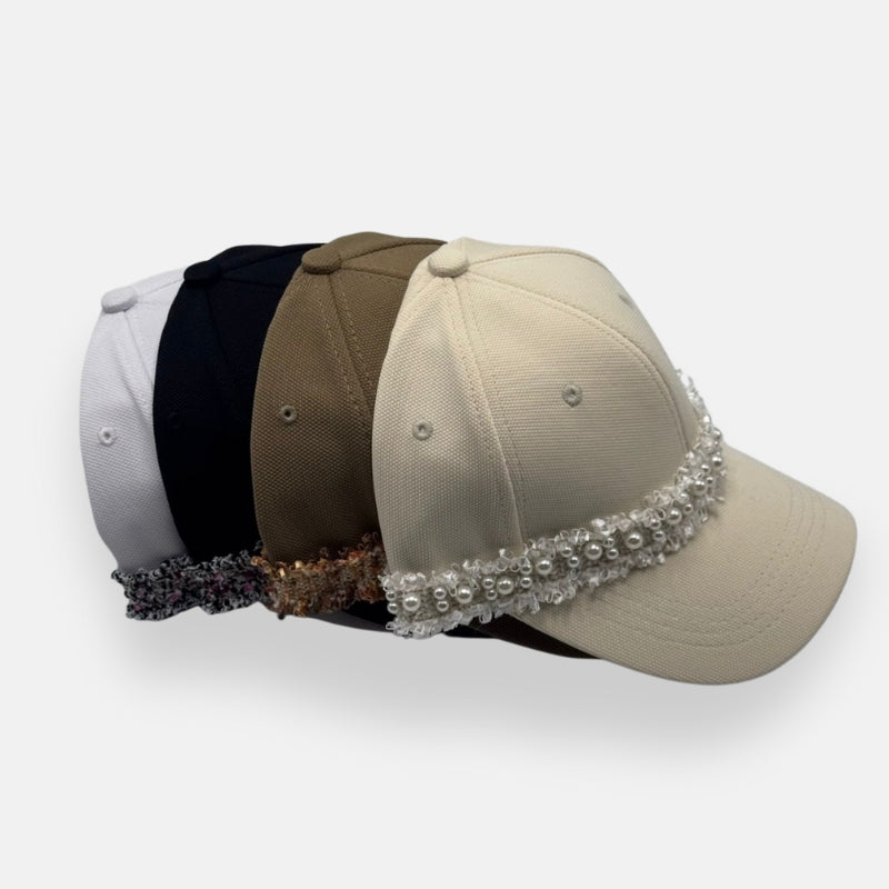 Textured Trim Baseball Cap