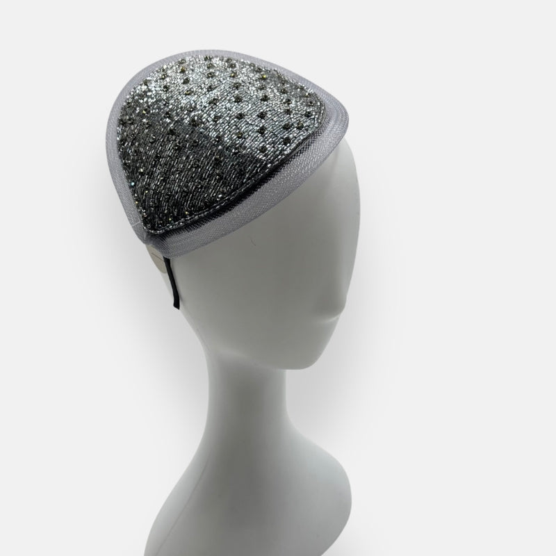 Beaded Fascinator With Rhinestones