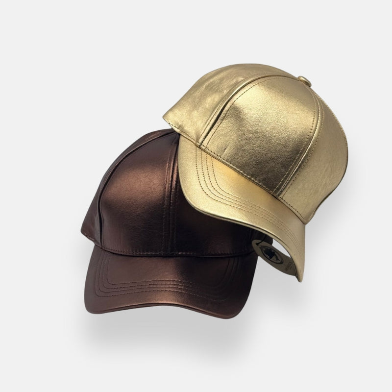 Leather Baseball Cap