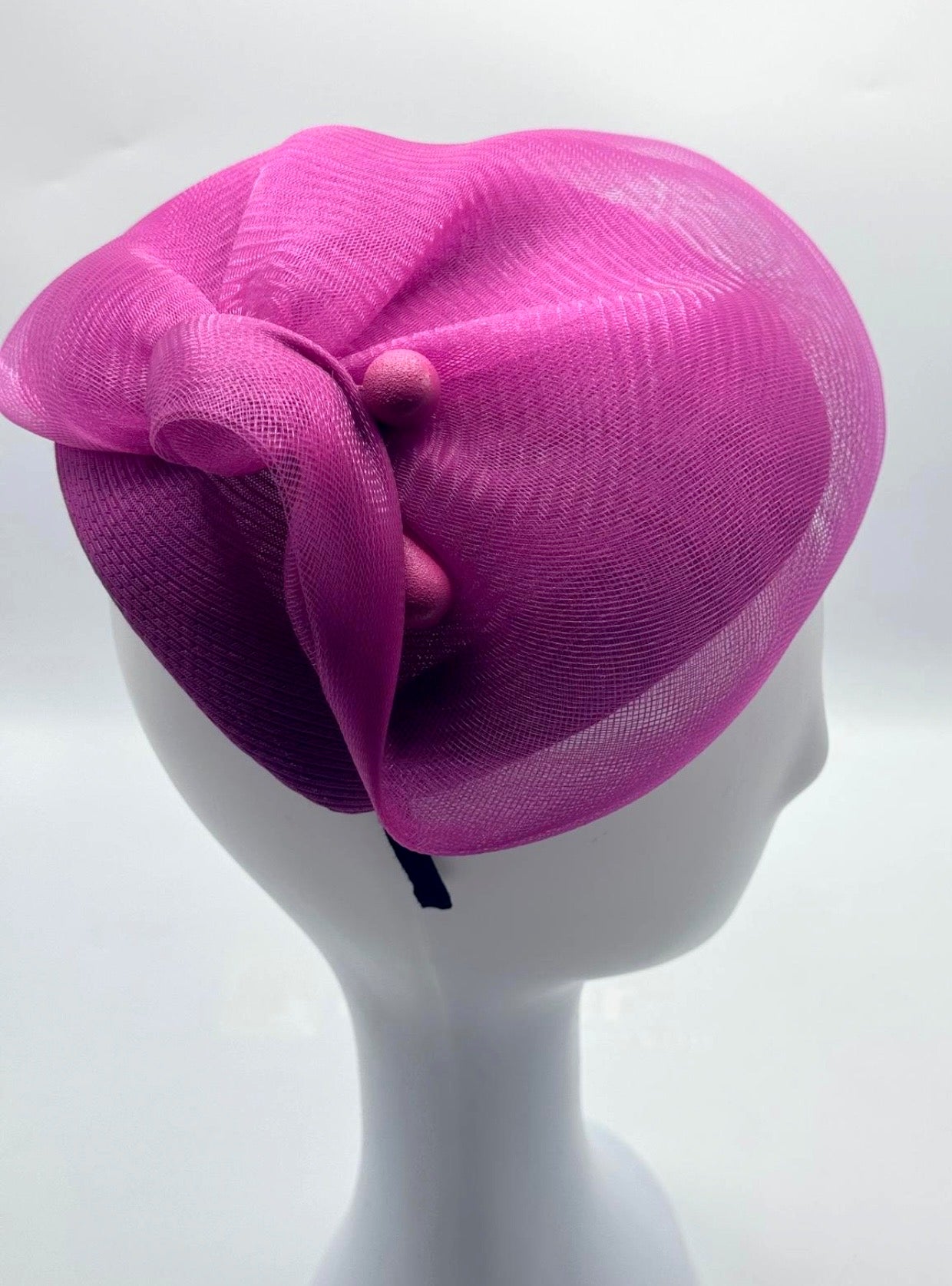 Fuchsia Horsehair Fascinator