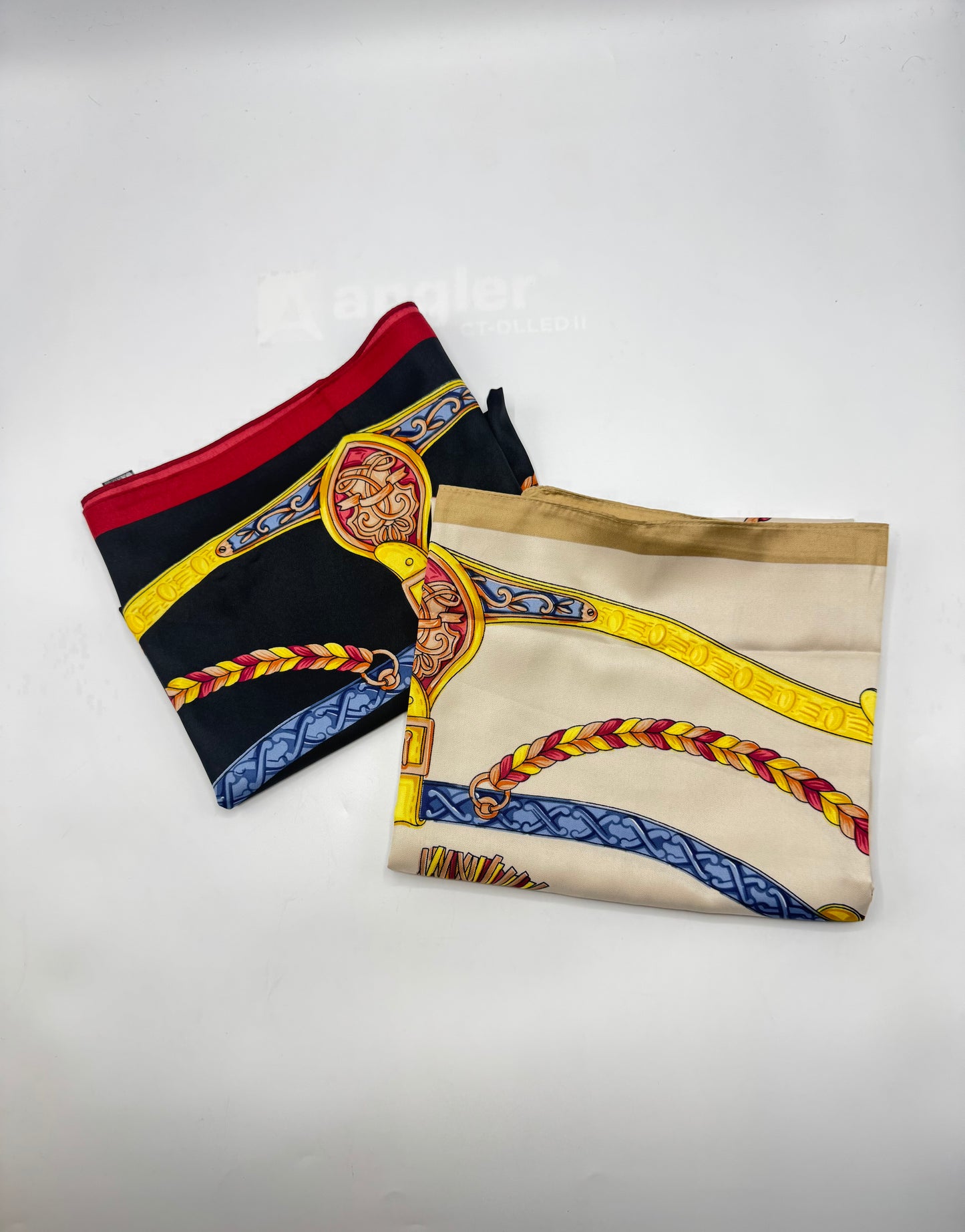 Silk-Feel Rope & Chain Headscarves