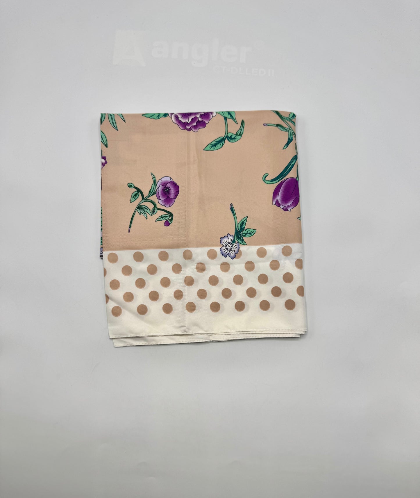 Peach Headscarf with floral print