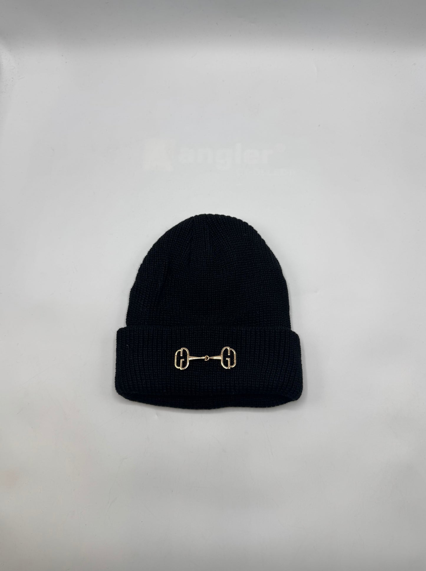 Ribbed Beanie with Buckle