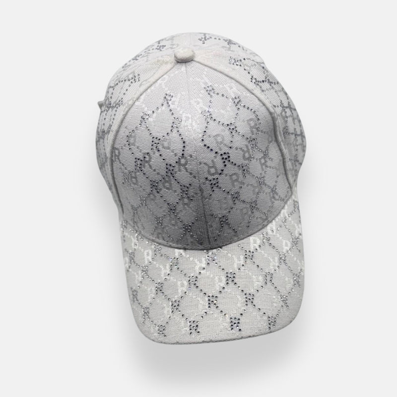Monogram Rhinestone Baseball Cap