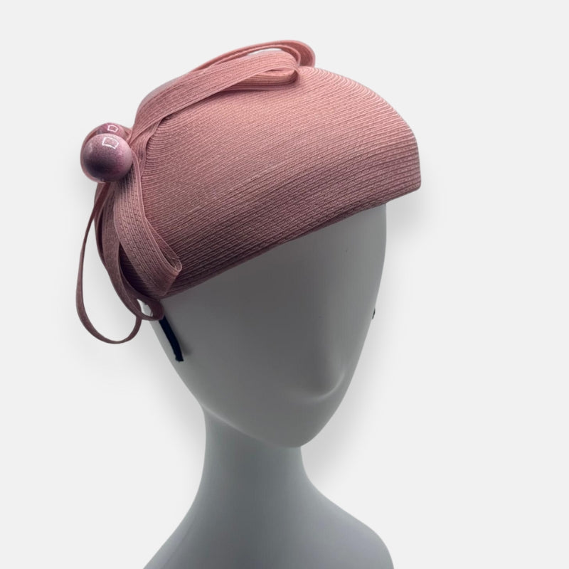 Blush Pink Horsehair Fascinator