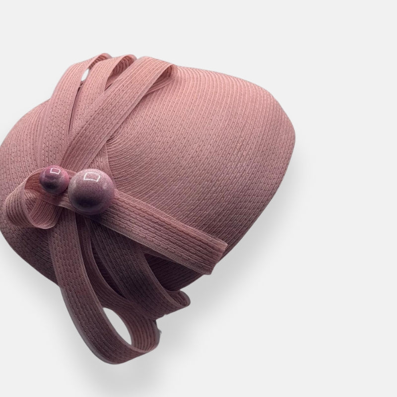Blush Pink Horsehair Fascinator