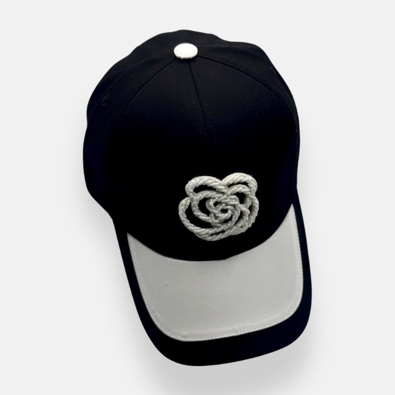 Baseball Cap With Rose