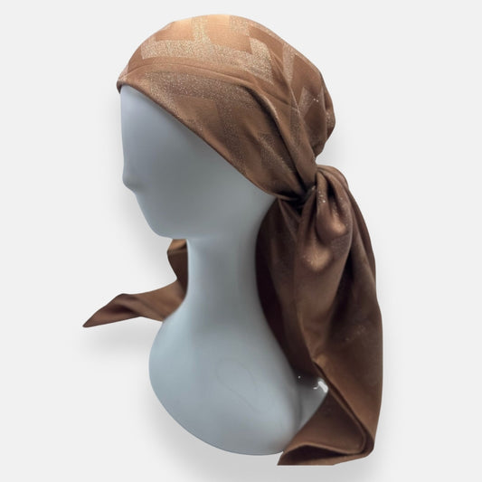 Geometric Satin Headscarf
