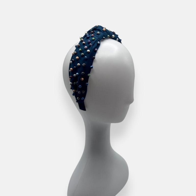 Multicolor Beaded Knot Headband