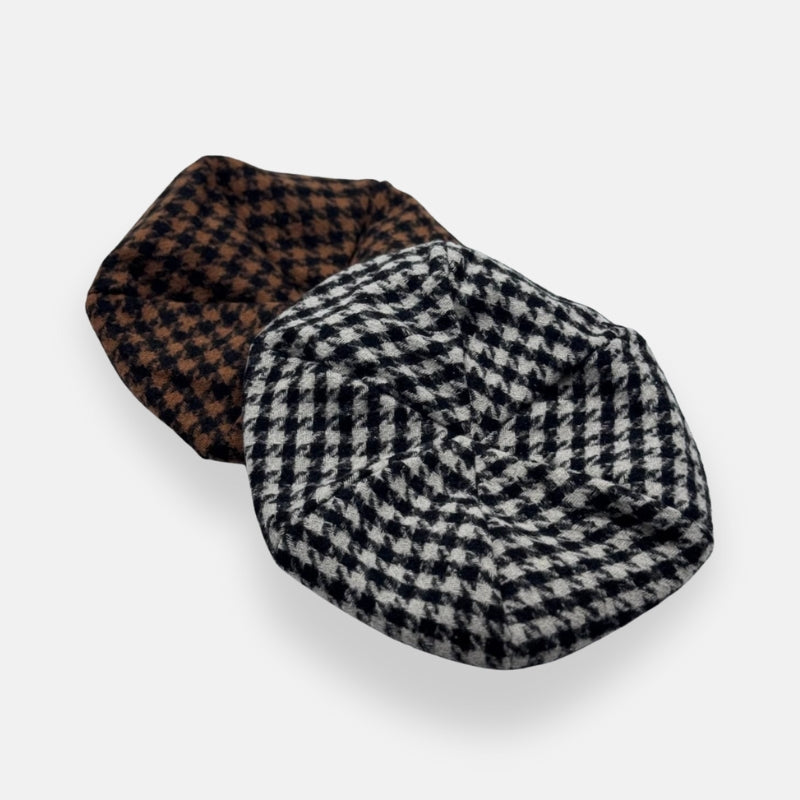 Houndstooth Beret