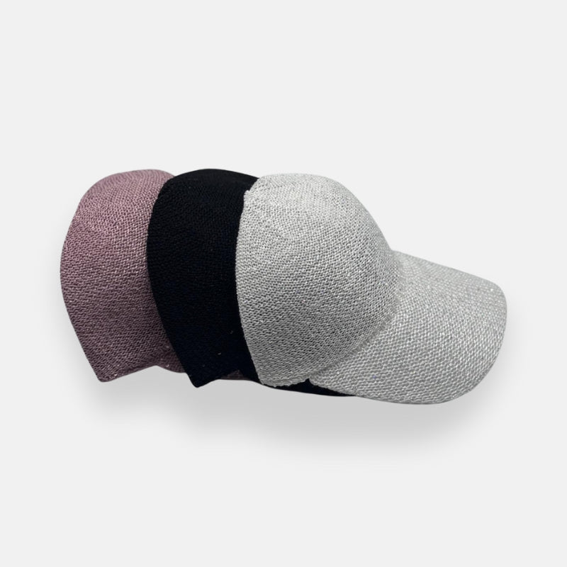 Textured Sequins Baseball Cap