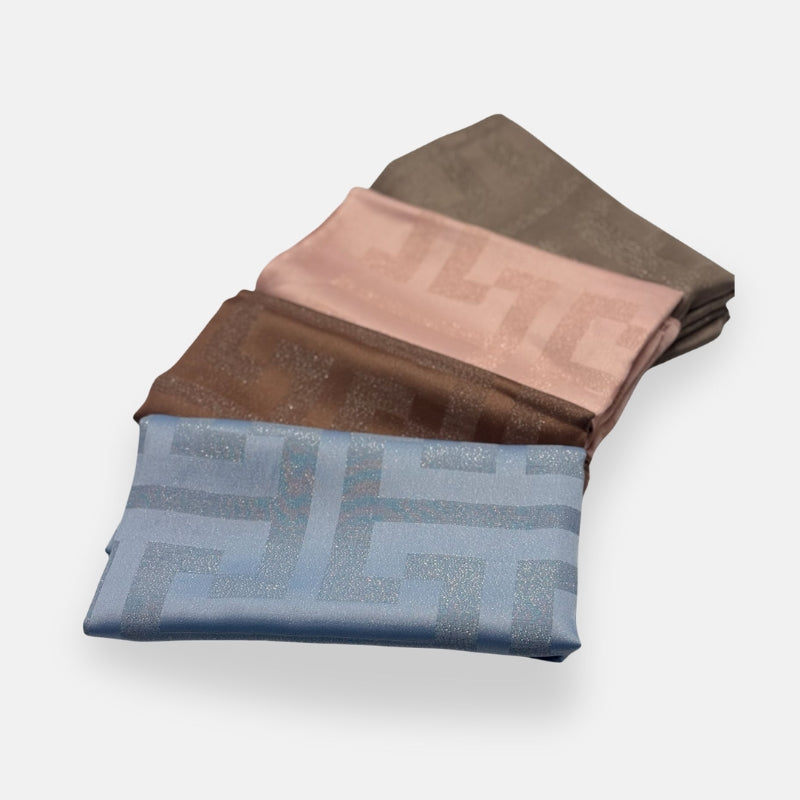 Geometric Satin Headscarf