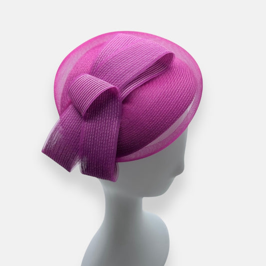 Horsehair Fascinator Hat with Bow Detail