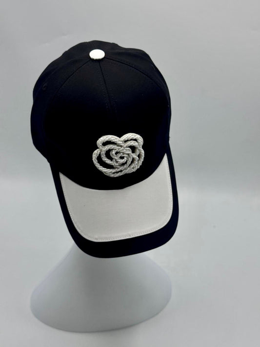 Baseball Cap with Rose
