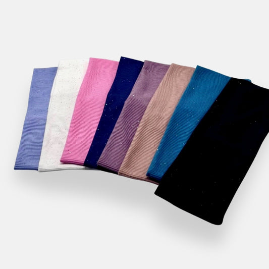 Ribbed Bands With Subtle Sparkle