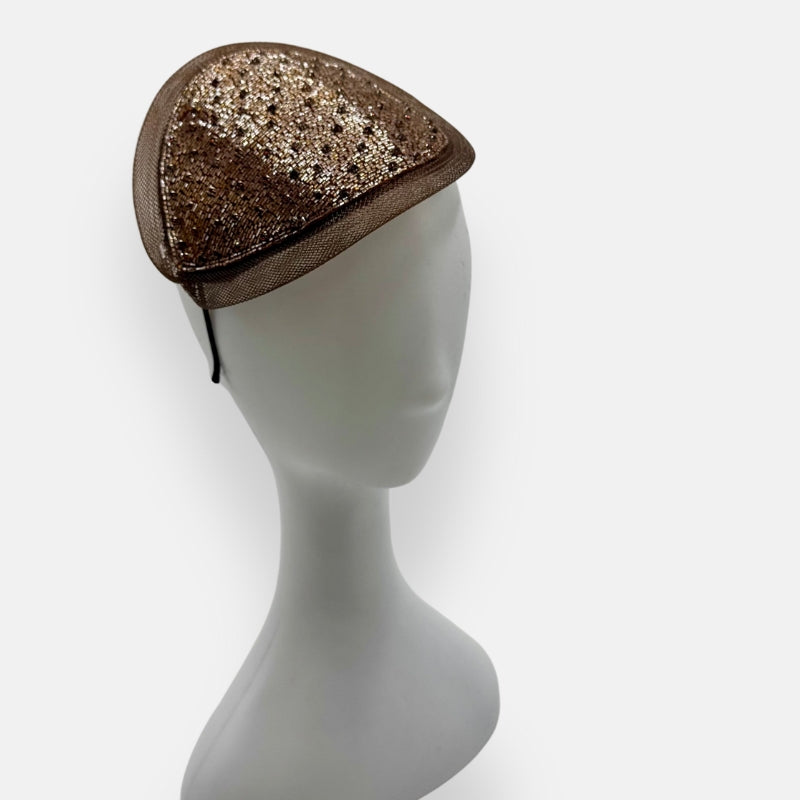 Beaded Fascinator With Rhinestones