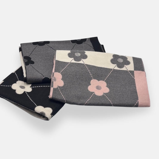 Floral Diamond Pattern Scarf