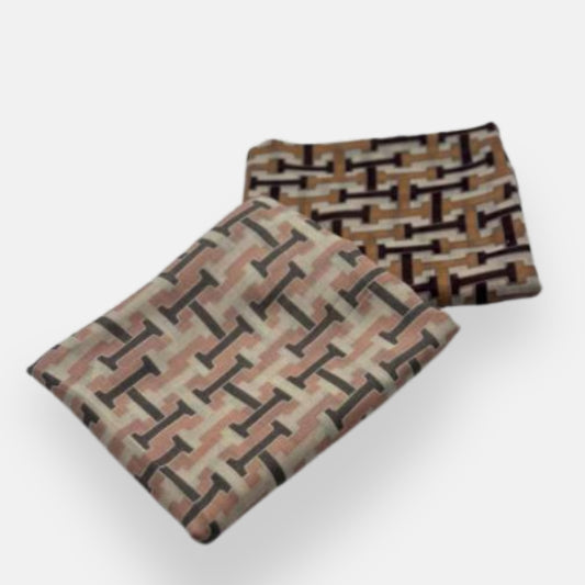 Geometric “H” Pattern Scarves