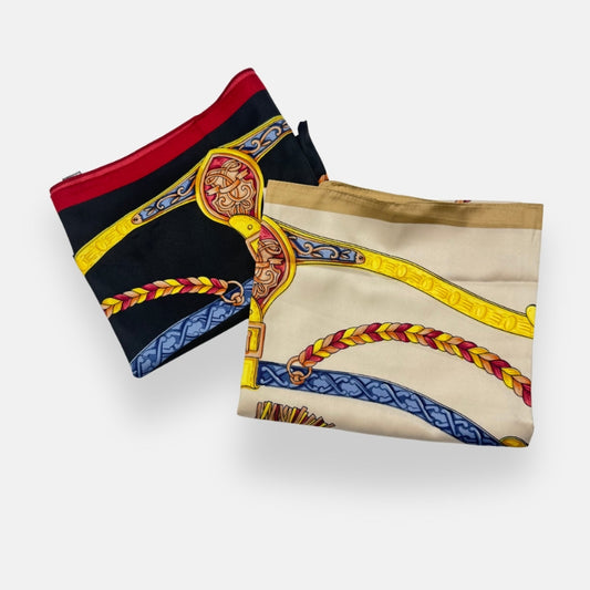 Silk-Feel Rope & Chain Headscarves