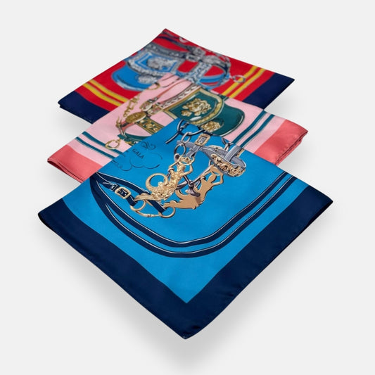 Equestrian Chain Print Scarf