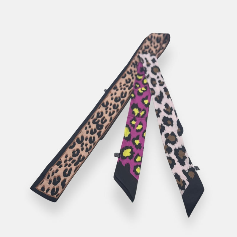 Leopard Print Twilly Scarf