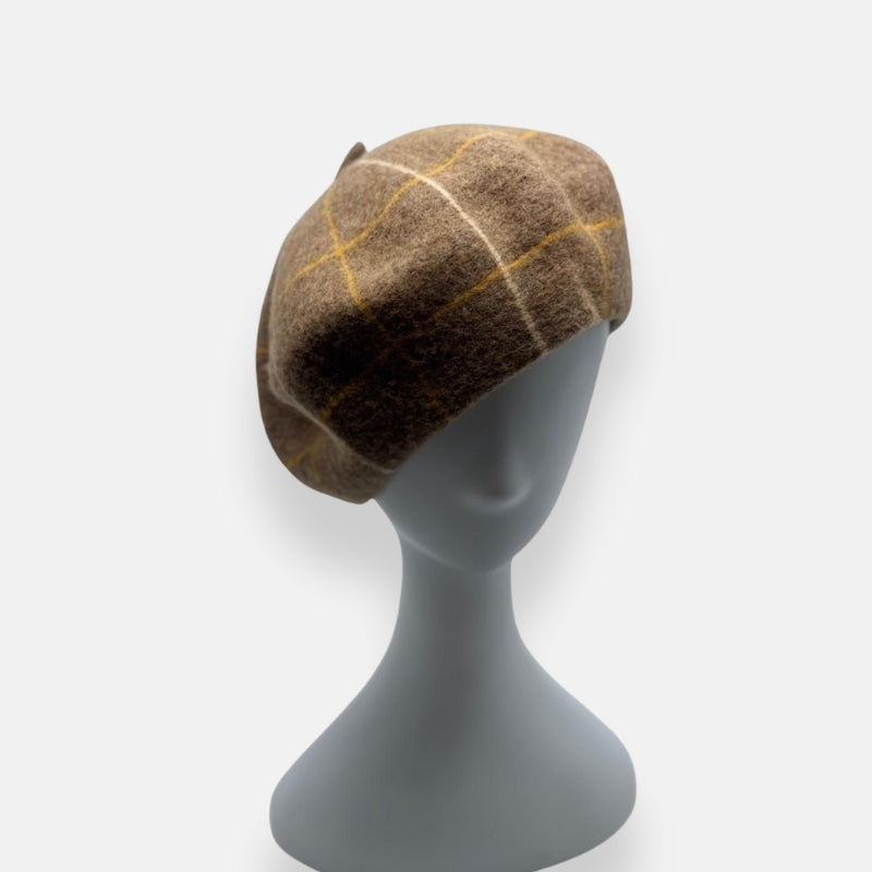 Plaid Beret
