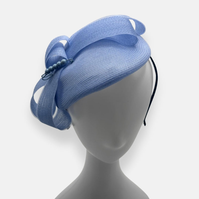Baby Blue Horsehair Fascinator