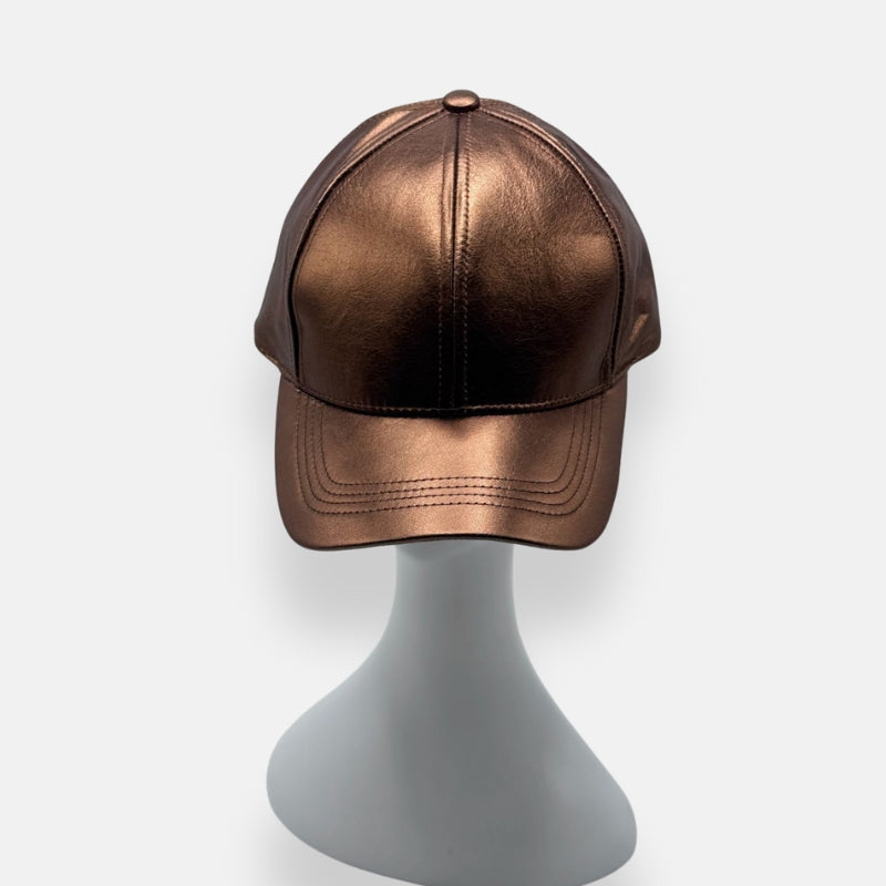 Leather Baseball Cap