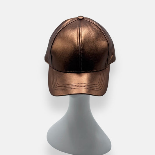 Leather Baseball Cap