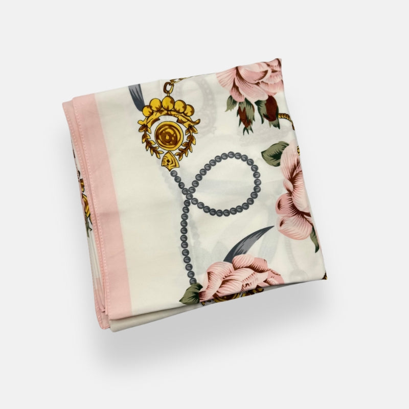Floral Chain Accent Headscarves