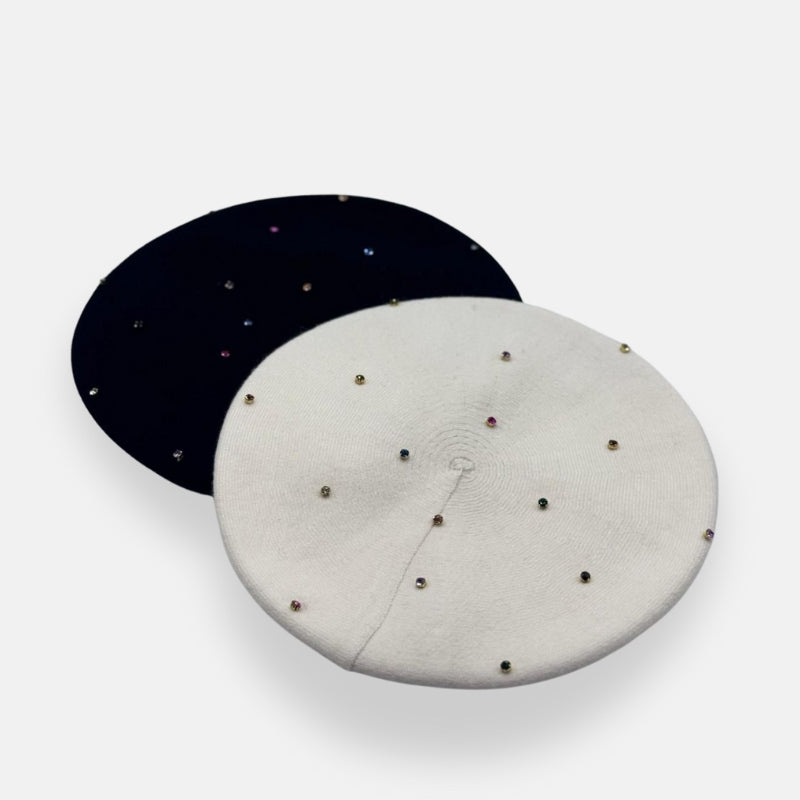 Gem-Stud Beret
