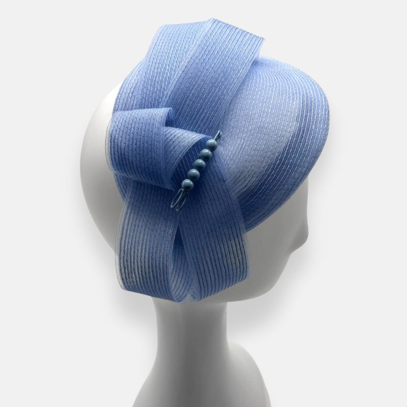 Baby Blue Horsehair Fascinator
