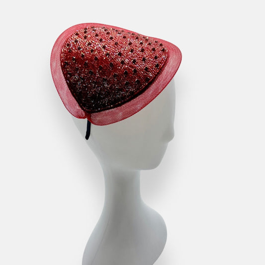 Beaded Fascinator With Rhinestones