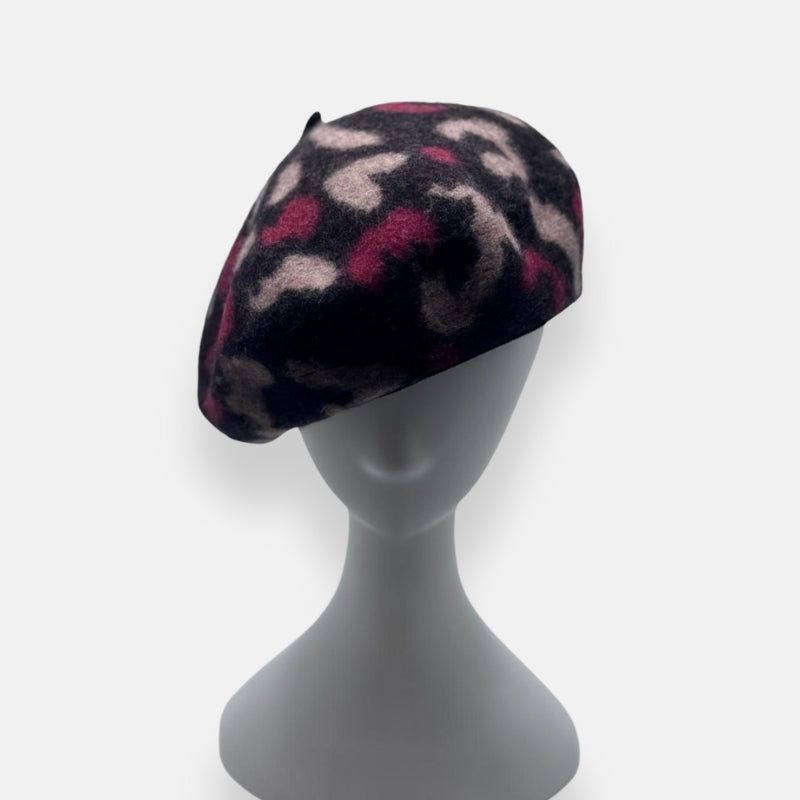 Leopard Print Beret