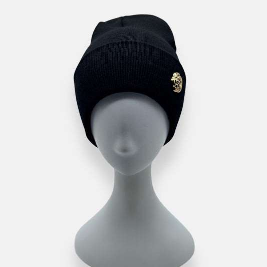 Rose Charm Knit Beanie