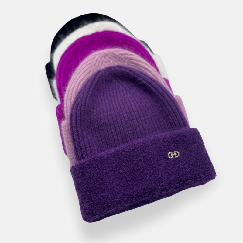 Fuzzy Ribbed Beanie