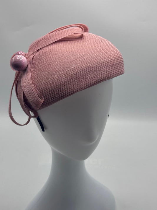 Blush Pink Horsehair Fascinator