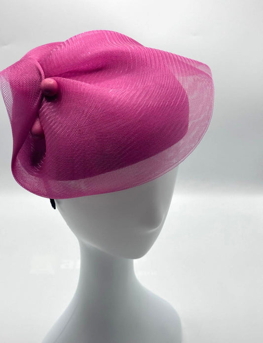 Fuchsia Horsehair Fascinator