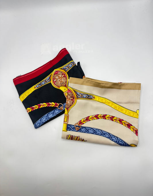 Silk-Feel Rope & Chain Headscarves