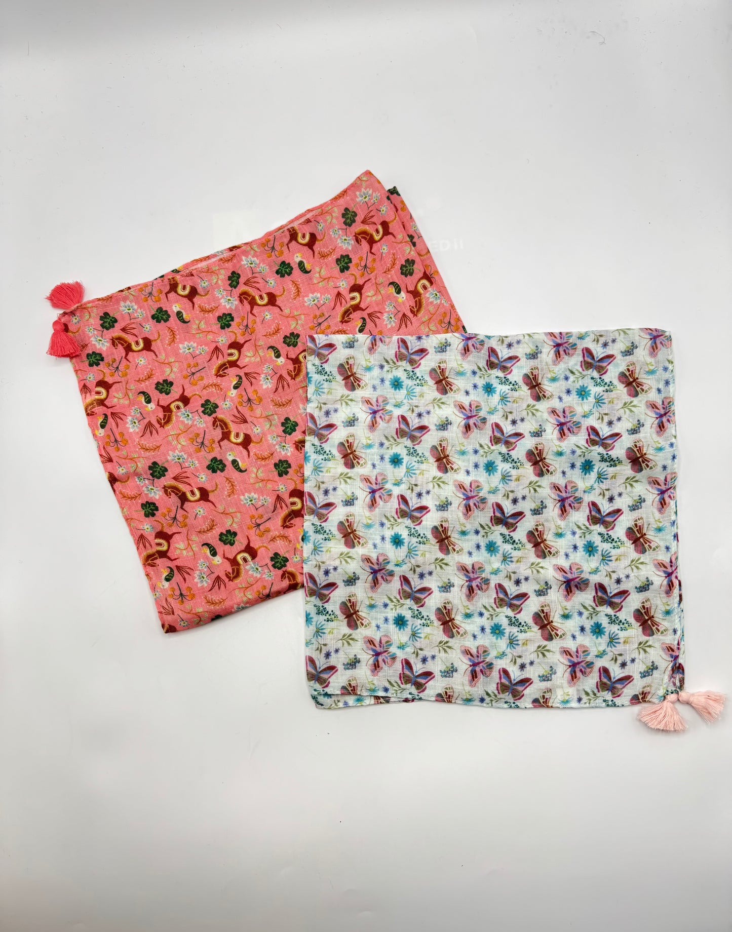Horse & Butterfly Print Headscarves
