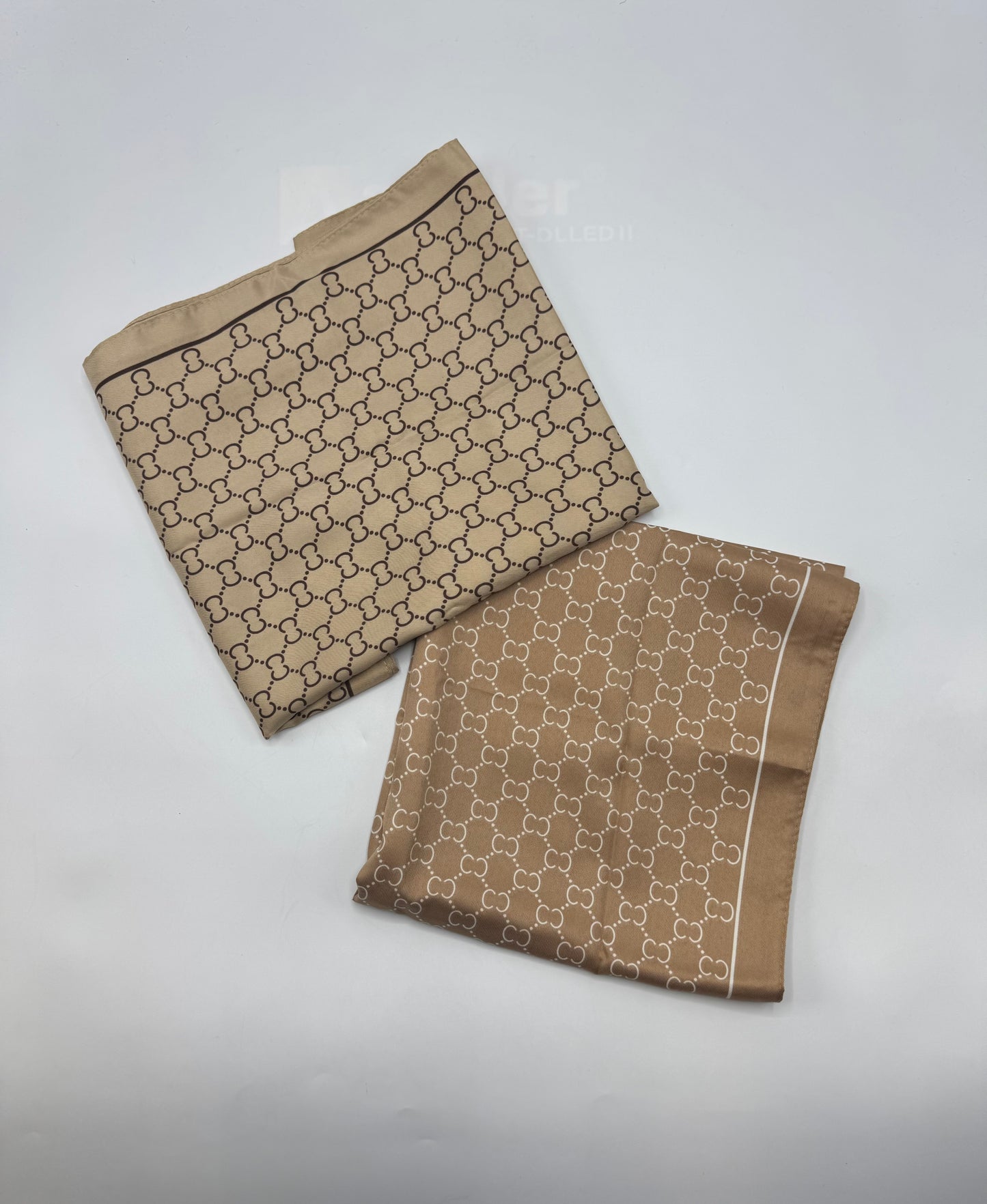 Tan Patterned Headscarves