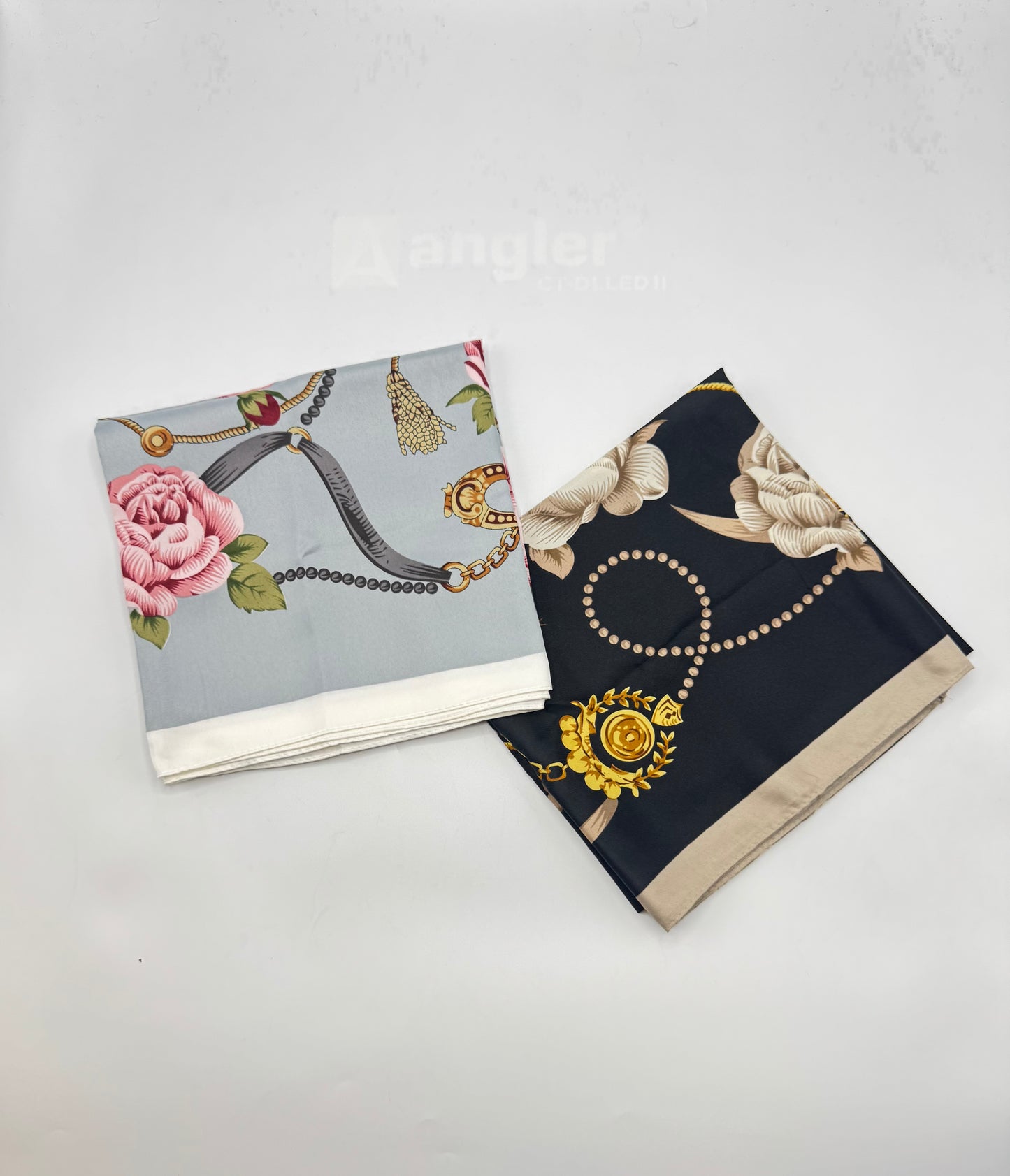 Floral Chain Accent Headscarves