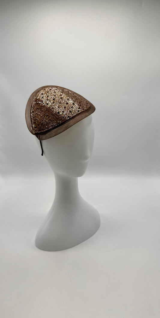 Beaded Fascinator with Rhinestones