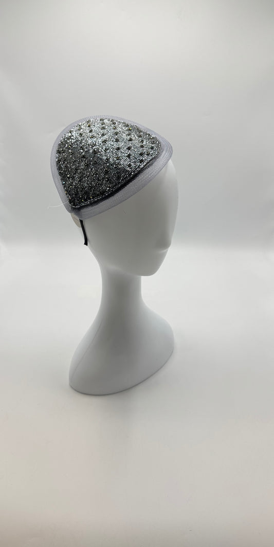 Beaded Fascinator with Rhinestones