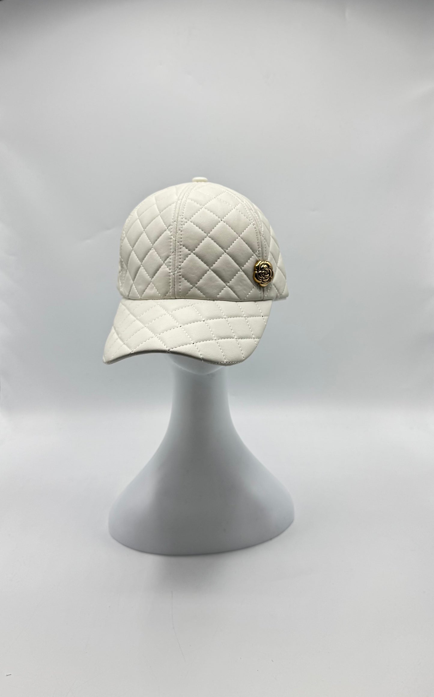 Quilted Leather Baseball cap