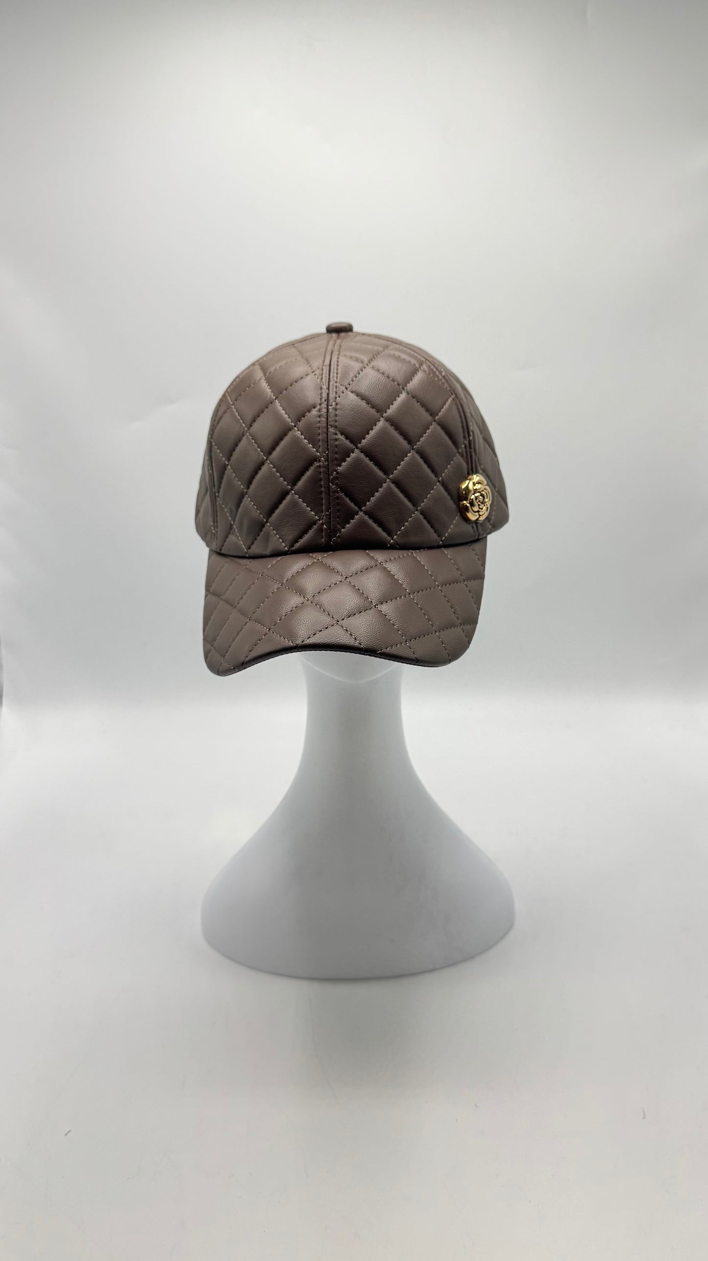 Quilted Leather Baseball cap